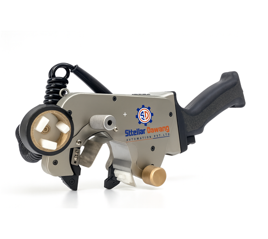 PORTABLE HANDHELD TAPING TOOL FOR FIELD OR MANUAL OPERATION TAPING MACHINES